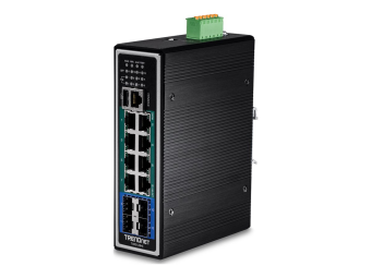 TRENDnet TI-PG1284I - Switch - L2+ - managed - 8 x 101001000 (PoE+)