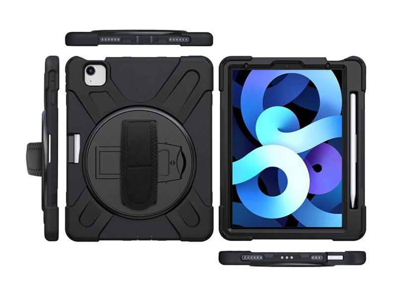 eSTUFF CHICAGO - Hintere Abdeckung für Tablet - Polycarbonat, Silikon - Schwarz - für Apple 11-inch iPad Pro (M4), Ansicht 4