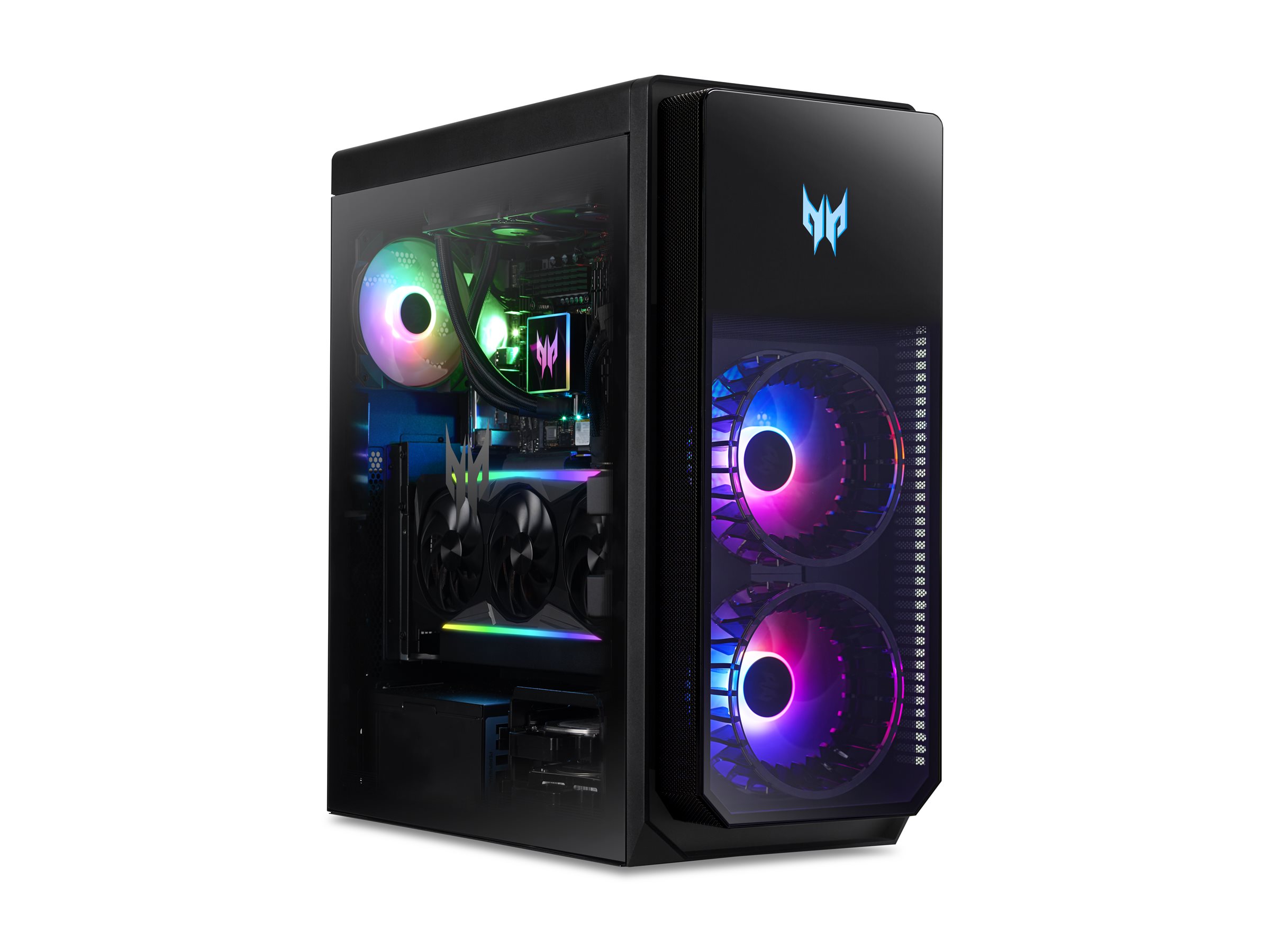 Acer Predator Orion 7000 PO7-655 - Tower - Core i9 i9-14900KF  3.2 GHz - RAM 64 GB - SSD 2 x 1.024 TB HDD 2 TB - NVIDIA GeForce RTX 4090 - Wi-Fi 6E 1GbE 2.5GbE - WLAN: 802.11abgnacax (Wi-Fi 6E)
