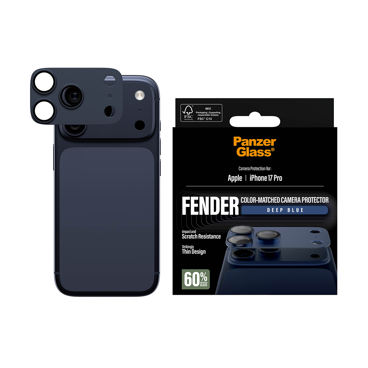 PanzerGlass PG Fender Cam Prot Blue iPhone 17 Pro, Ansicht 2