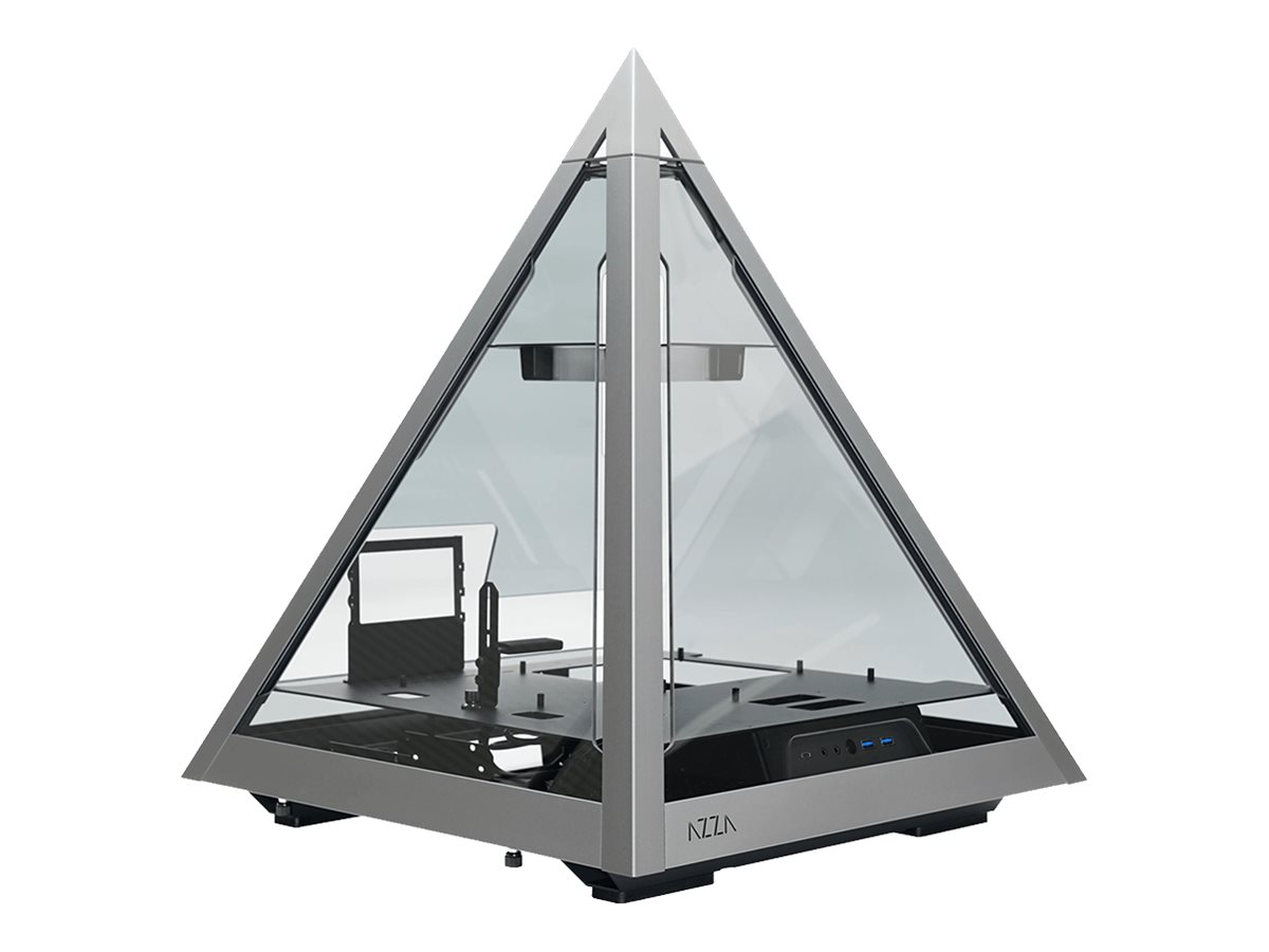 AZZA Pyramid 804L - Pyramidengehäuse - E-ATX - Seitenteil mit Fenster (gehärtetes Glas)