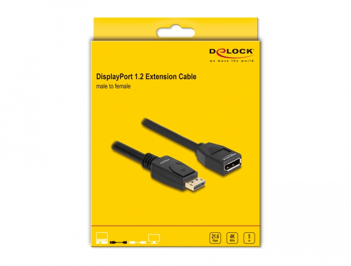 Delock DisplayPort-Verlängerungskabel - DisplayPort (M), Ansicht 2