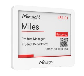 Milesight IoT LoRaWAN E-ink Display DS3604, Ansicht 2