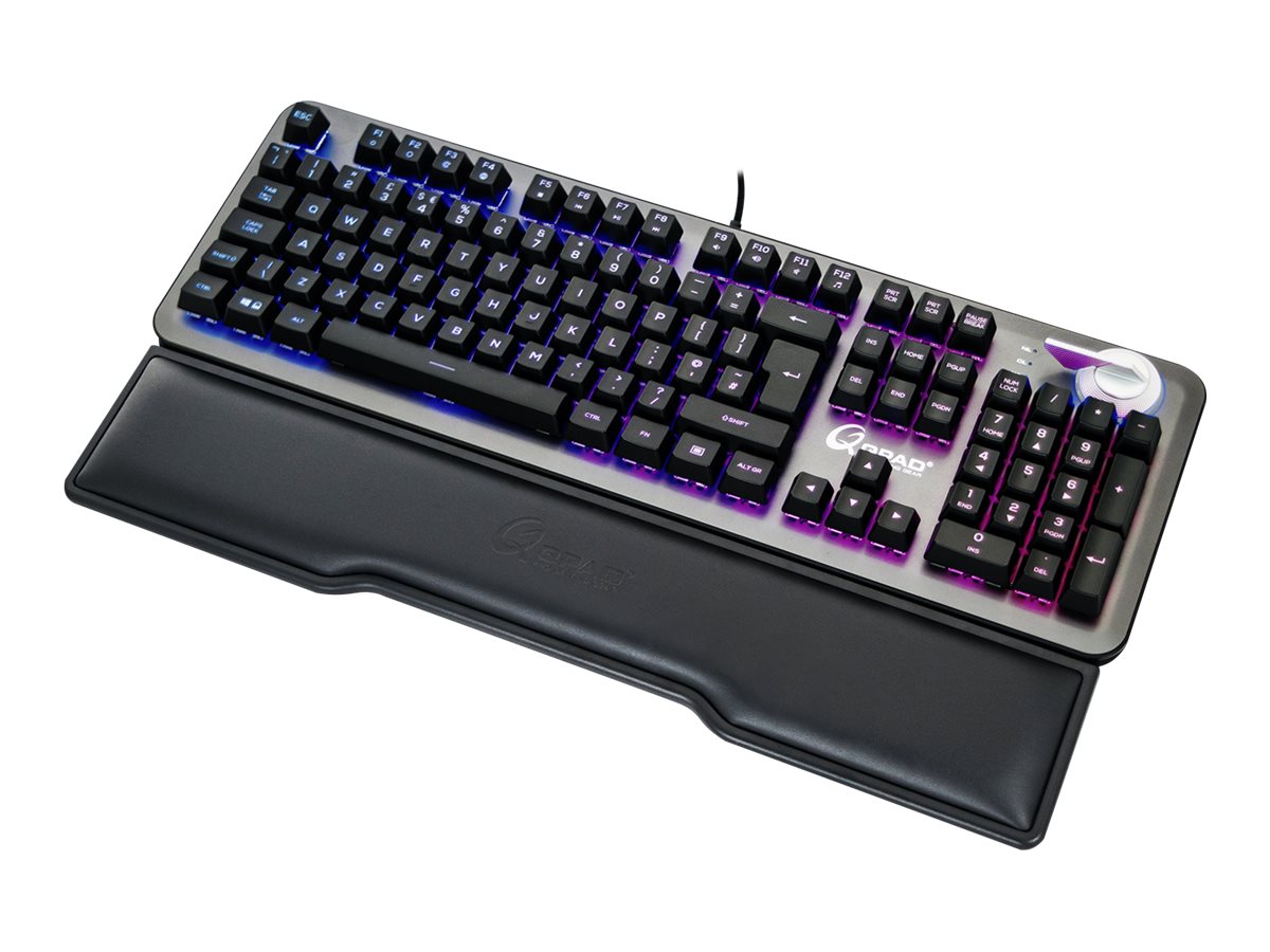 QPAD MK-95 - Tastatur - mit Lautstärkerad - backlit