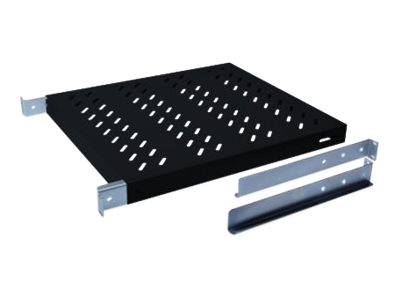 DIGITUS Fachboden mit variablen Befestigungsschienen zum Festeinbau in 483 mm (19)-Schränke