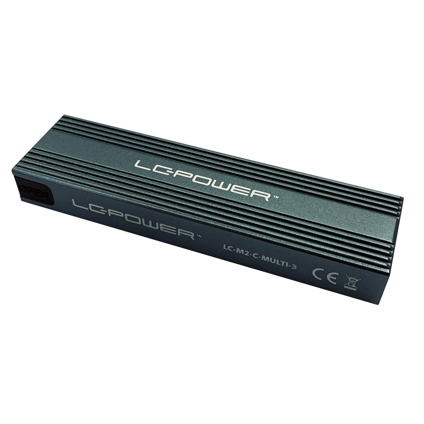 LC-Power LC-M2-C-MULTI-3 - Speichergehäuse - M.2 - M.2 Card (PCIe NVMe & SATA), Ansicht 2
