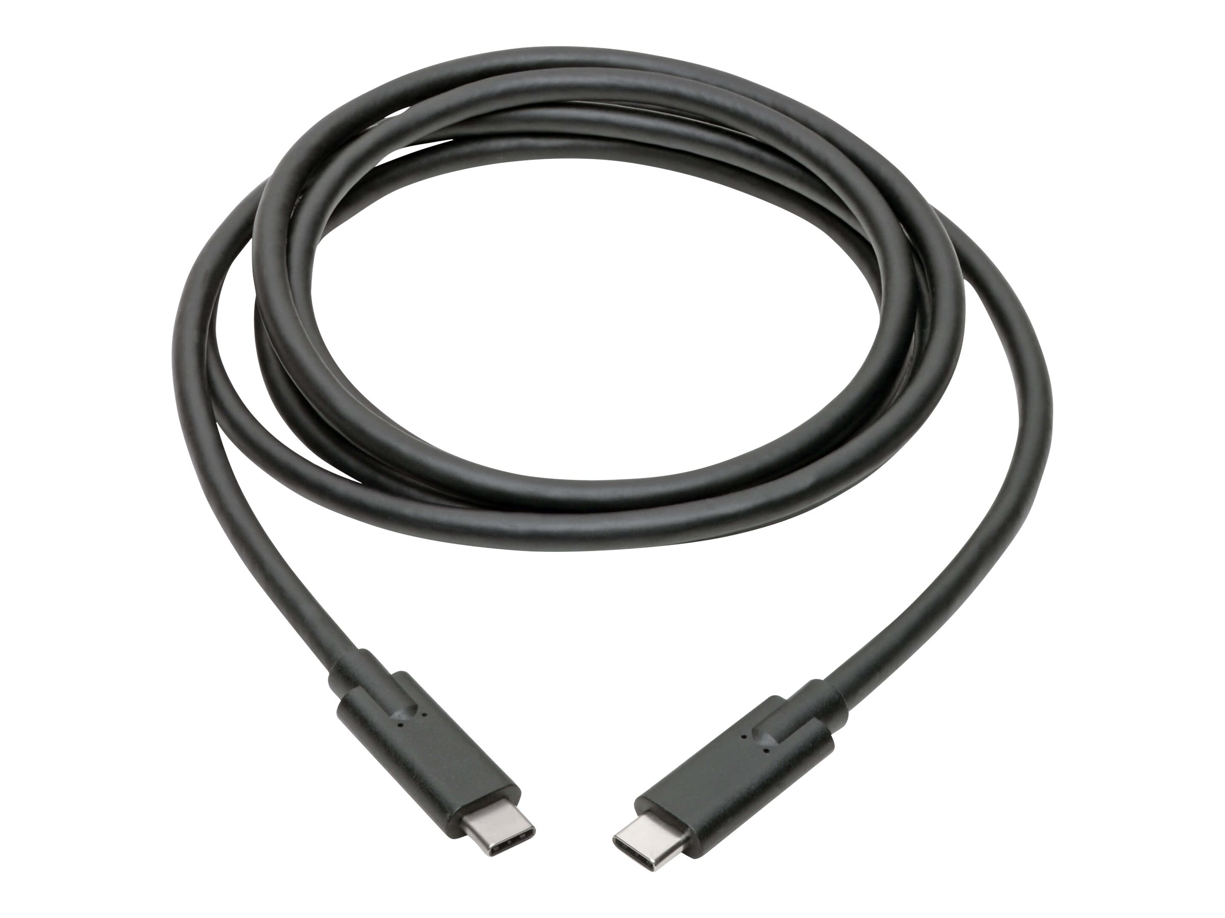 Tripp USB Type C to USB C Cable USB 3.1 5A Rating 100W 5 Gbps Thunderbolt 3 Compatible M/M 6ft - USB-Kabel - 24 pin USB, Ansicht 3