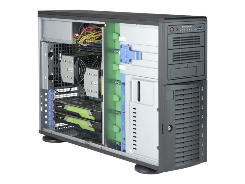 Supermicro SC743 AC-1K26B-SQ - Tower - 4U - Erweitertes ATX