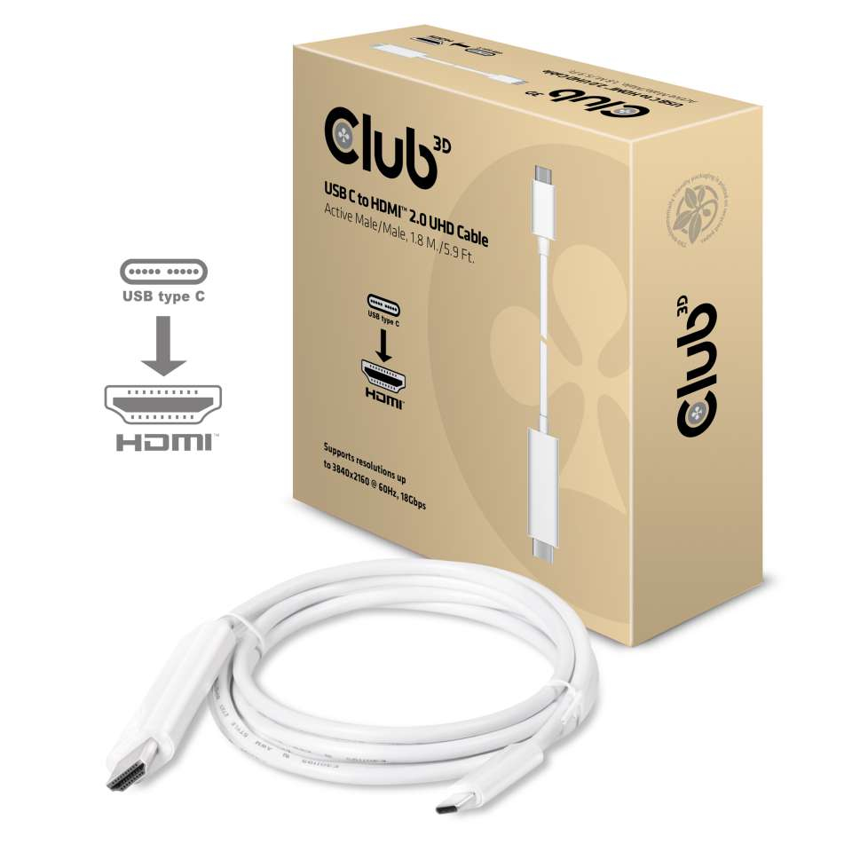 Club 3D Externer Videoadapter - USB-C 3.1, Ansicht 3