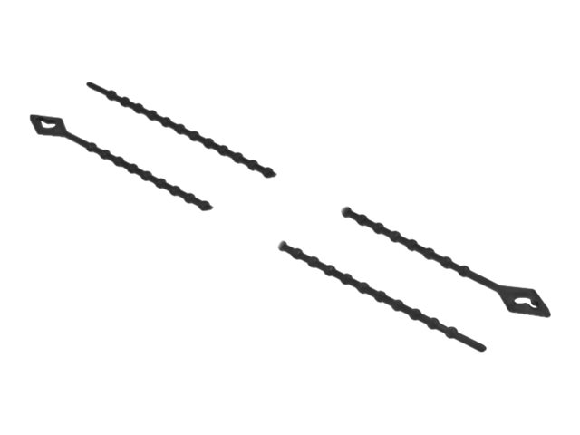 Delock - Kabelbinder - mit Perlen - 20 cm - Schwarz (Packung mit 100)