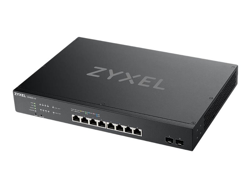 Zyxel XS1930-10 - Switch - Smart - 8 x 100/1000/2.5G/5G/10GBase-T + 2 x 10 Gigabit SFP+ - an Rack montierbar
