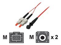 Secomp - Patch-Kabel - MT-RJ Multimodus (M) zu SC multi-mode (M) - 10 m - Glasfaser - 50/125 Mikrometer
