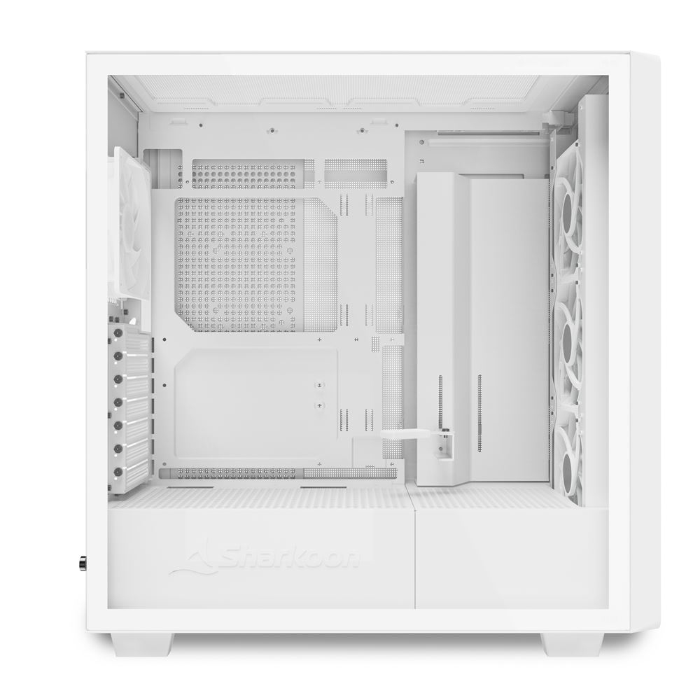 Sharkoon Gehäuse Rebel C70G RGB ATX 1x Glas weiß - Tower, Ansicht 3