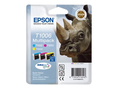 Epson T1006 Multipack - 3er-Pack - 33.3 ml - Gelb, Cyan, Magenta - original - Blisterverpackung