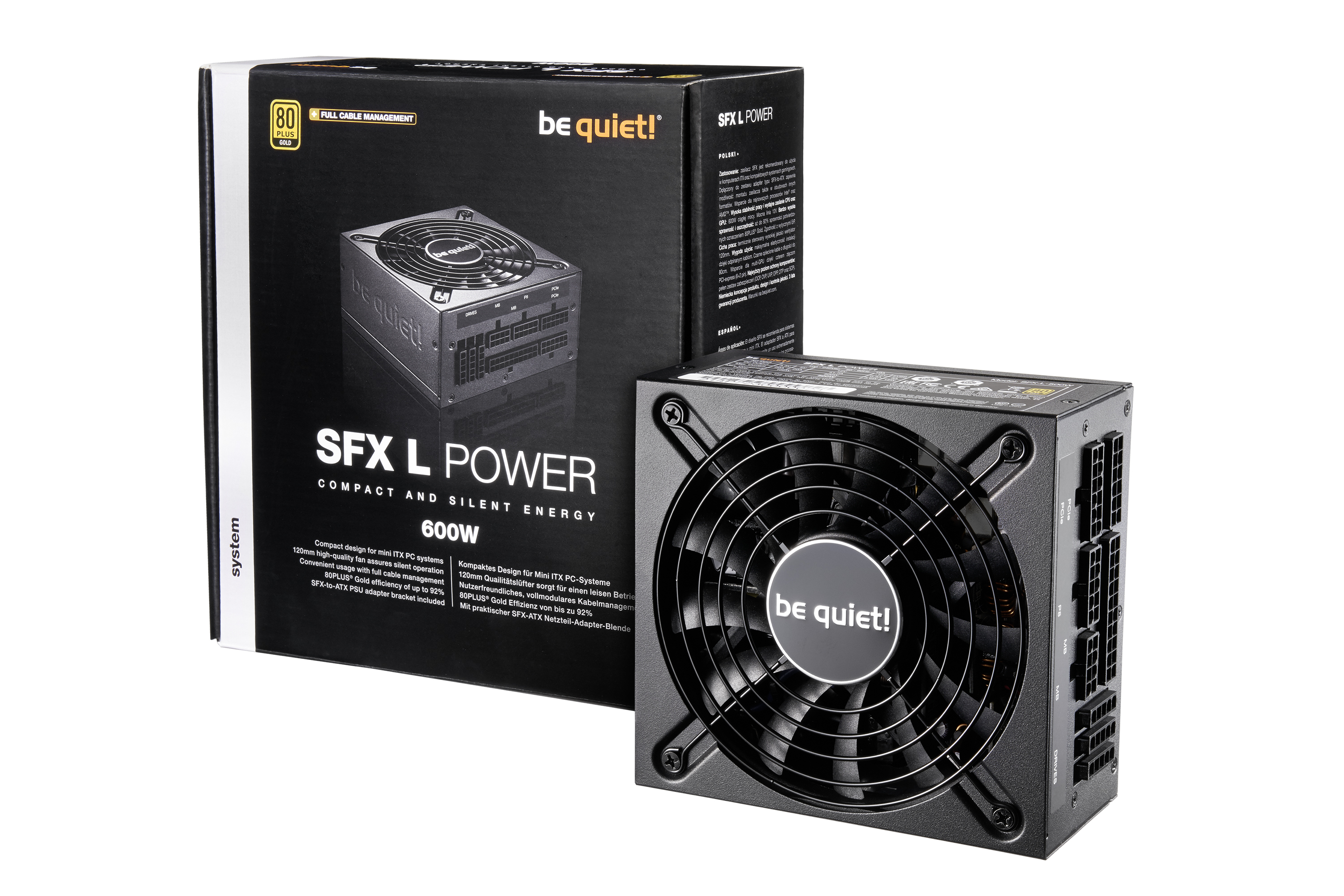 Be Quiet! SFX-L Power 600W - Netzteil (intern), Ansicht 3