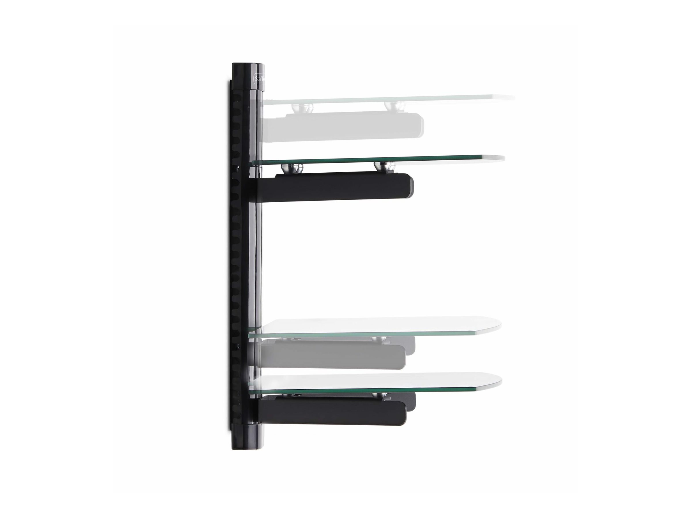 StarTech.com Dual Floating Wall-Mounted AV Shelves, Adjustable Height Shelf For Under TV, Ansicht 4