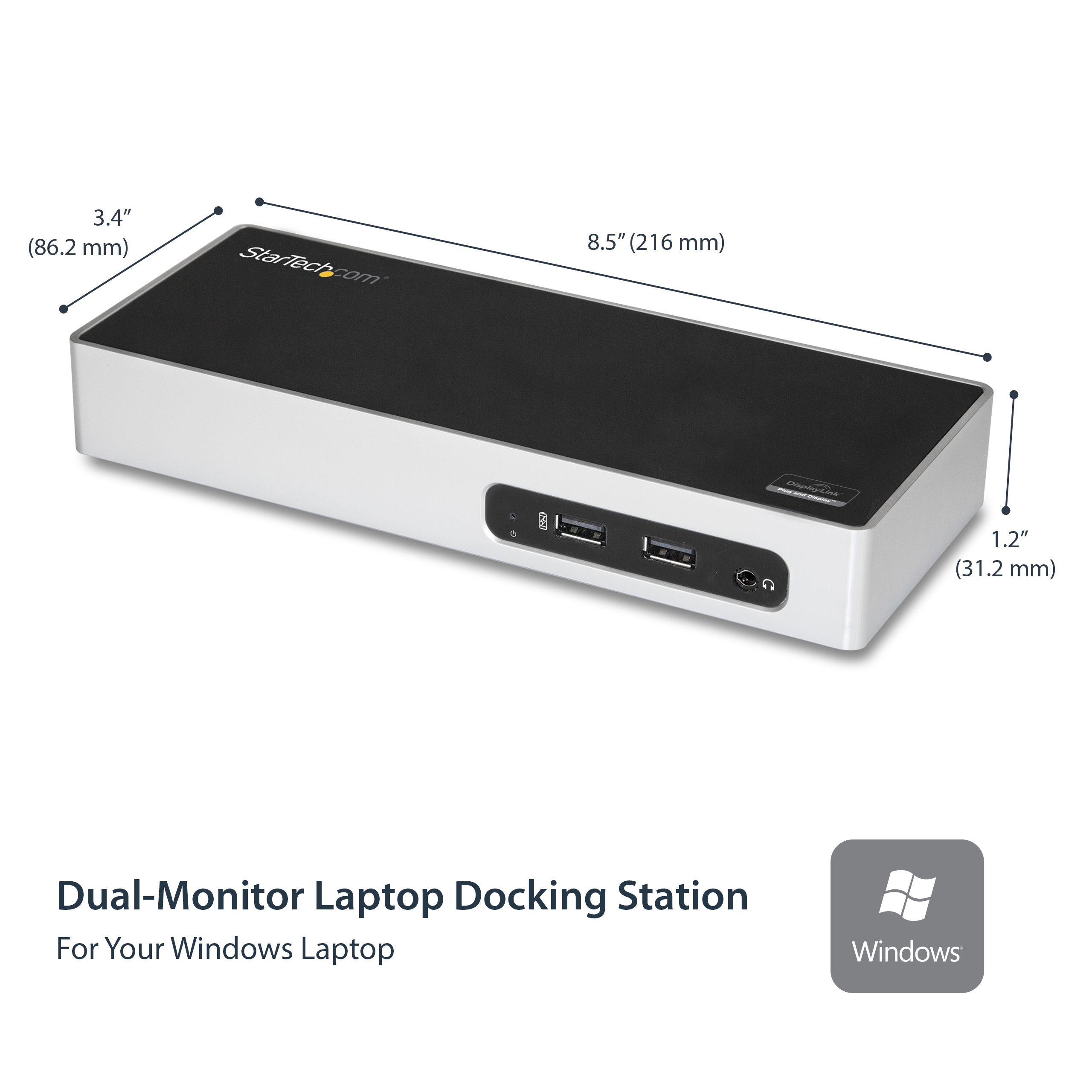 StarTech.com USB 3.0 Dual Monitor Dockingstation, Ansicht 4