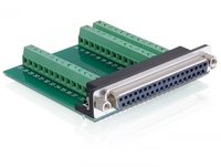 Delock Adapter - Sub-D 37 Pin Buchse > Terminalblock 39 Pin