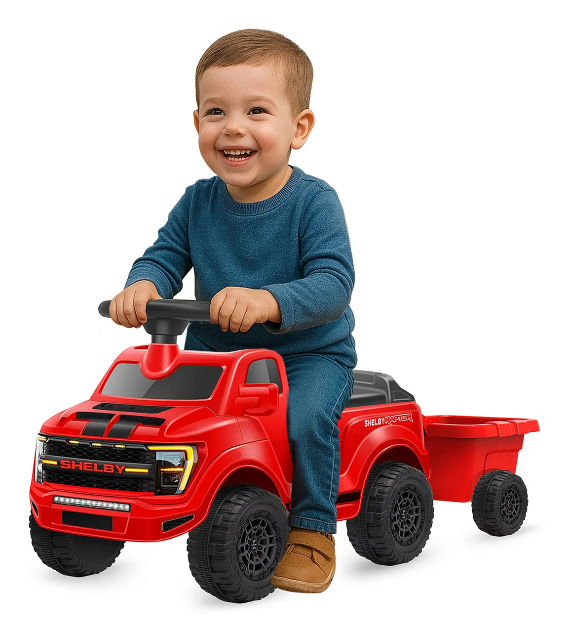 JAMARA Rutscher Shelby Ford F-150 Raptor mit Anhänger rot, Ansicht 2
