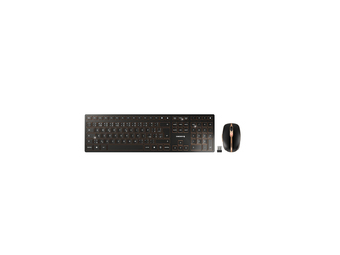 Cherry DW 9100 SLIM - Kabellos - RF Wireless + Bluetooth - Schwarz - Maus enthalten