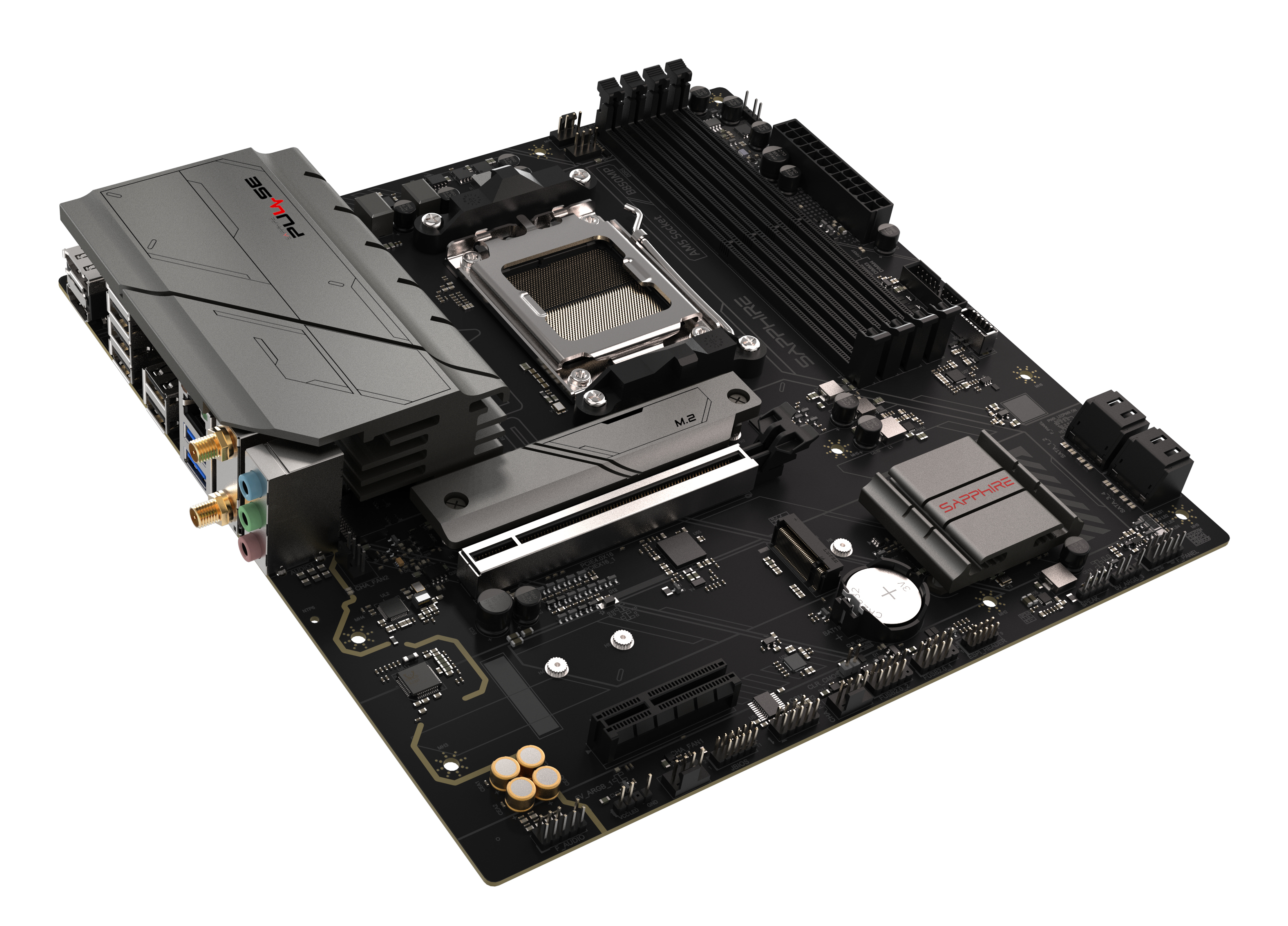 Sapphire Pulse B850M WiFi Mainboard Sockel AM5 - Mainboard - AMD Sockel AM5 (Ryzen Zen4) - mATX, Ansicht 3
