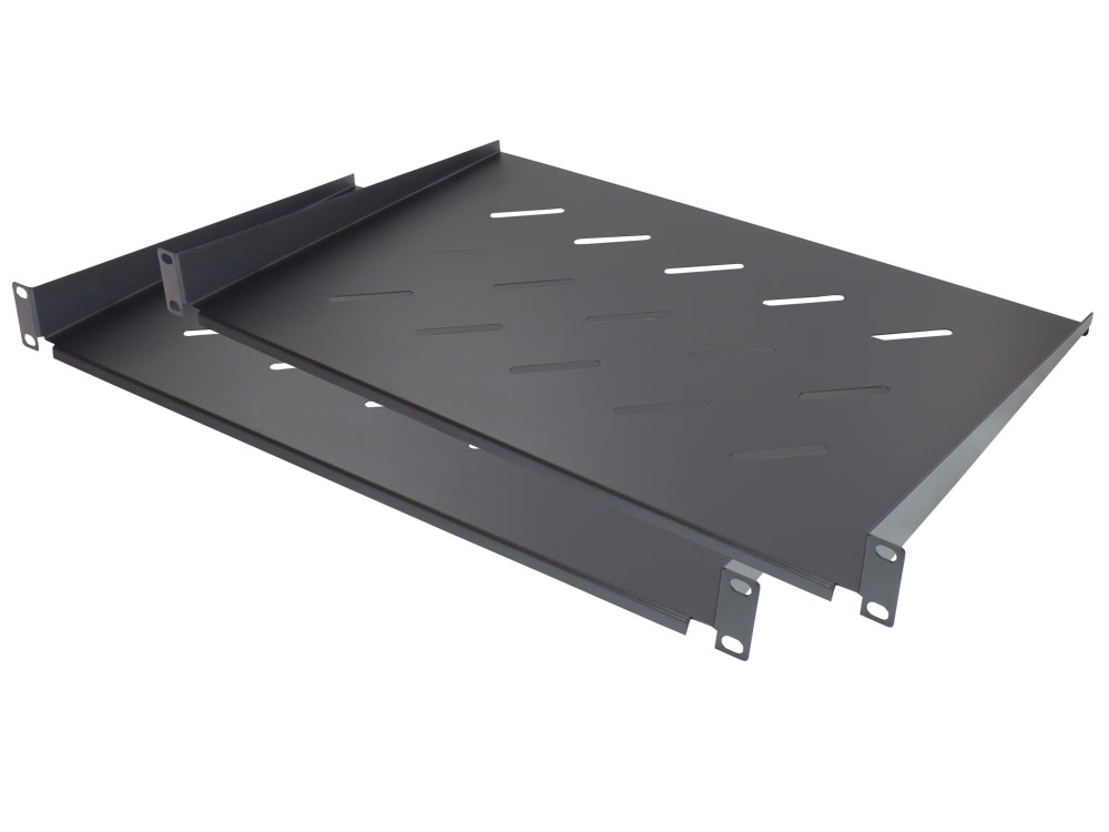 Good Connections Rack - Regal - Vorderseite - Schwarz, RAL 9005 - 1U - 48.3 cm (19), Ansicht 3