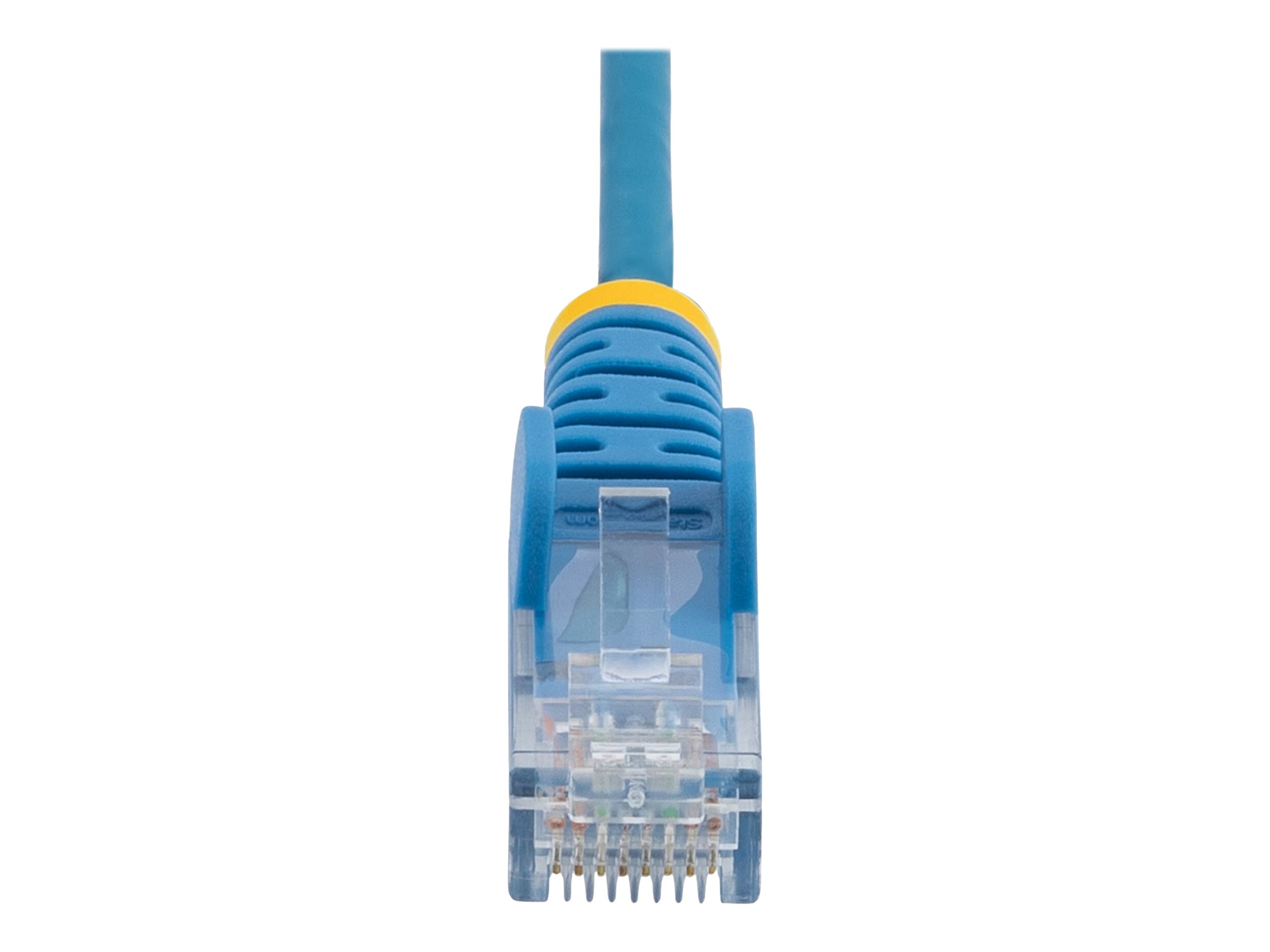 StarTech.com 50cm Slim LSZH CAT6 Ethernet Cable, 10 Gigabit Snagless RJ45 100W PoE Patch Cord, CAT 6 10GbE UTP Network Cable w/Strain Relief, Blue, ETL, Low Smoke Zero Halogen - Category 6 - 28AWG (N6PAT50CMBLS)
