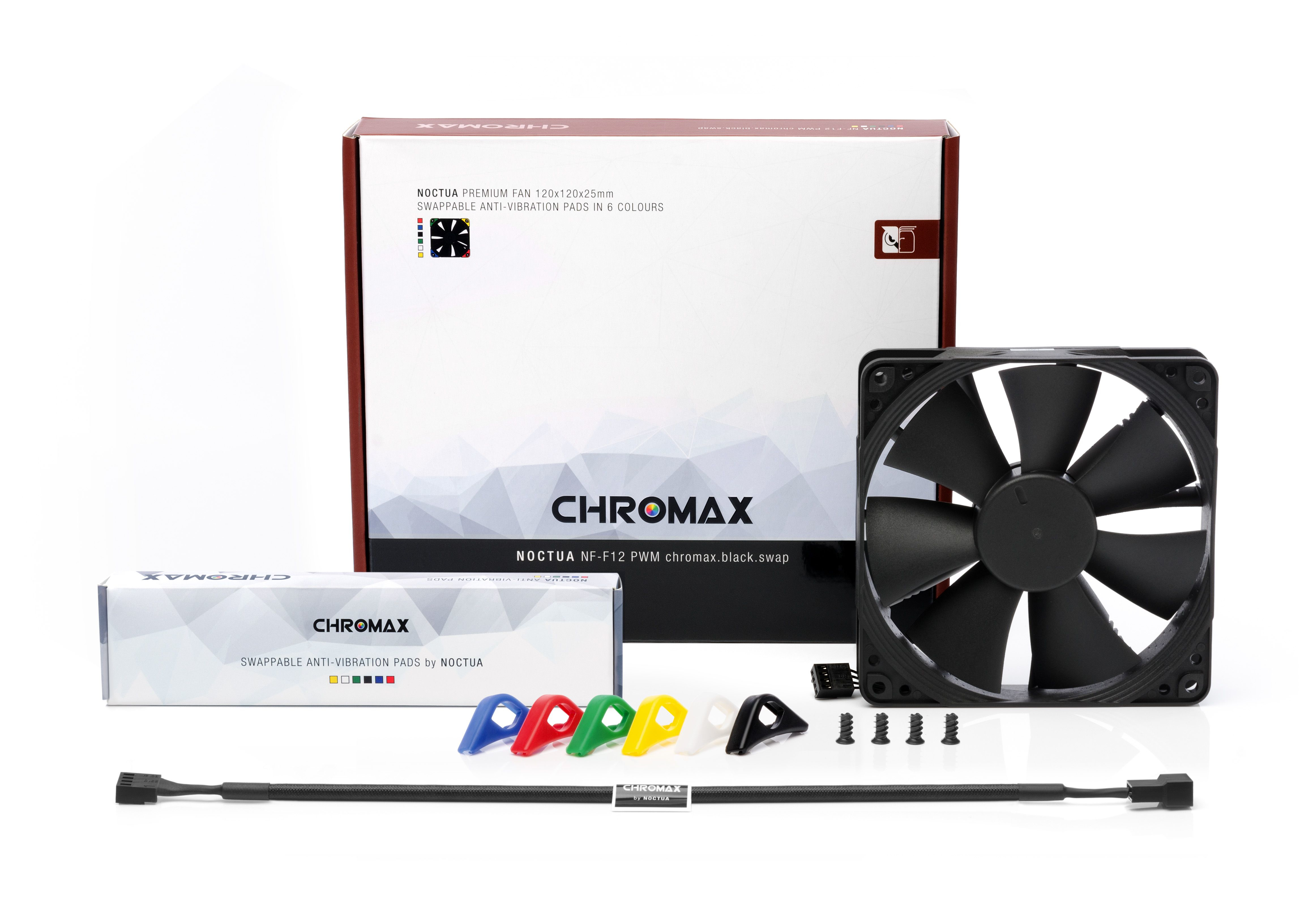 Noctua chromax NF-F12 PWM - Gehäuselüfter - 120 mm, Ansicht 3