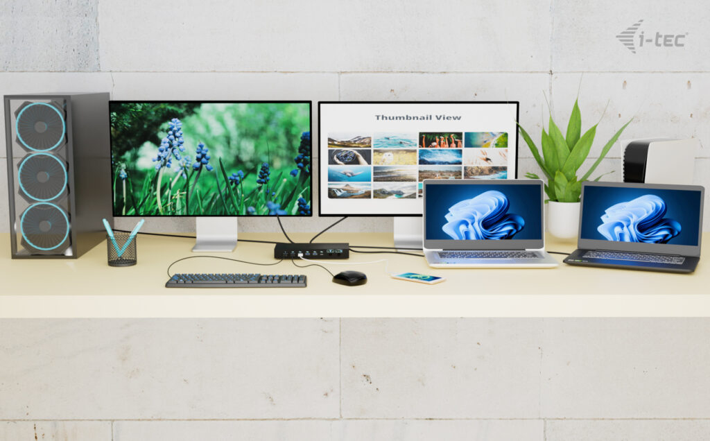 i-tec Dockingstation - USB-C / USB4 / Thunderbolt 3 / Thunderbolt 4 / Thunderbolt 5, Ansicht 4