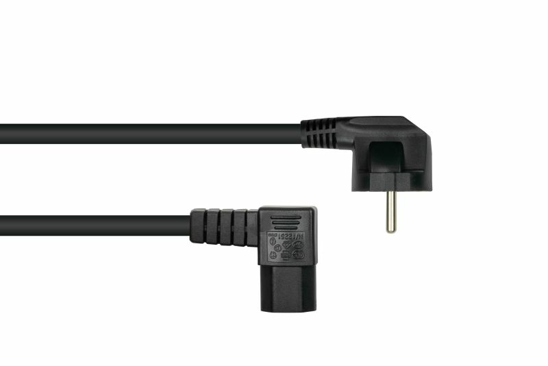 kabelmeister Schutzkontakt-St. 90° gew. C15 schw. - Kabel - Strom/Netzteil, Ansicht 2