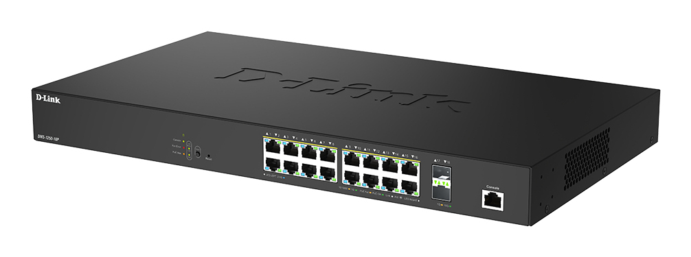 D-Link DMS 1250-18P - Switch - L2+ - Smart - 16 x 10/100/1000/2.5G (PoE+), Ansicht 4