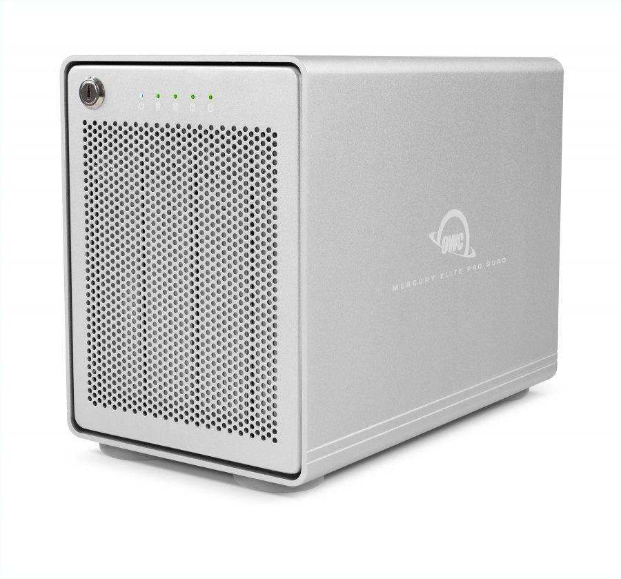 OWC Mercury Elite Pro Quad - HDD-Gehäuse - 2.5/3.5 - Serial ATA III - USB Anschluss - Silber, Ansicht 4