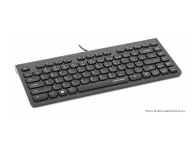 Manhattan Slim USB Mini-Tastatur 1.5m Kabel schwarz - TL: Deutsch, QWERTZ, Ansicht 2