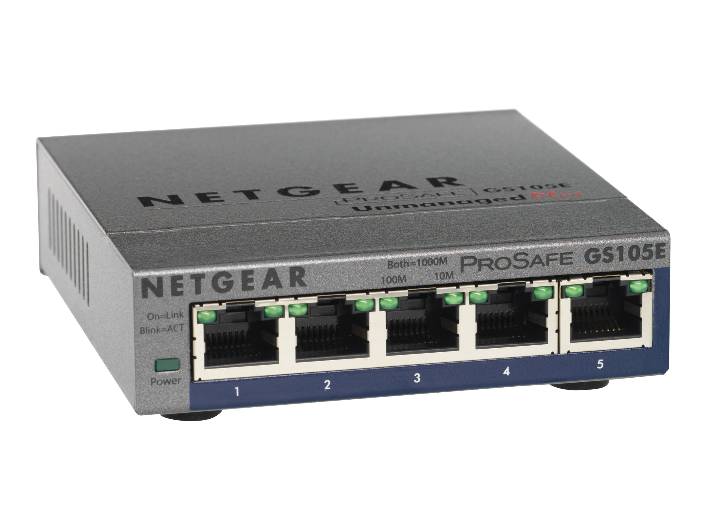 Netgear Plus GS105Ev2 - Switch - managed - 5 x 10/100/1000