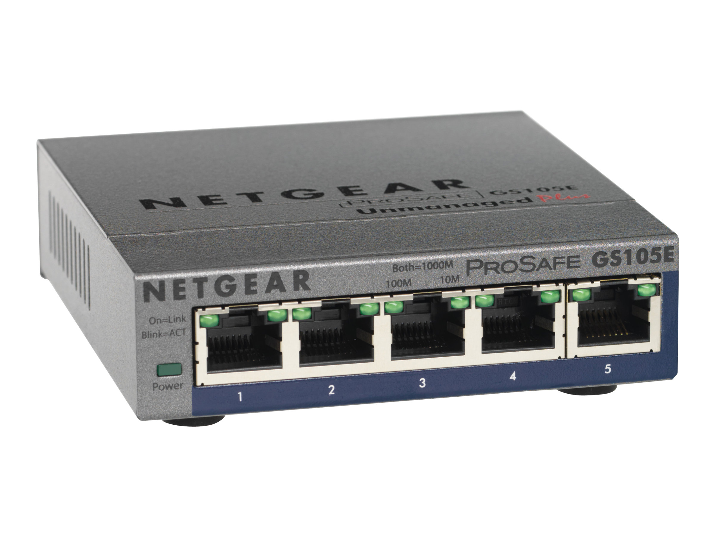 Switch / ProSafe Plus / 5x10/100/1000TX / Qos / VLAN / externes Netzteil