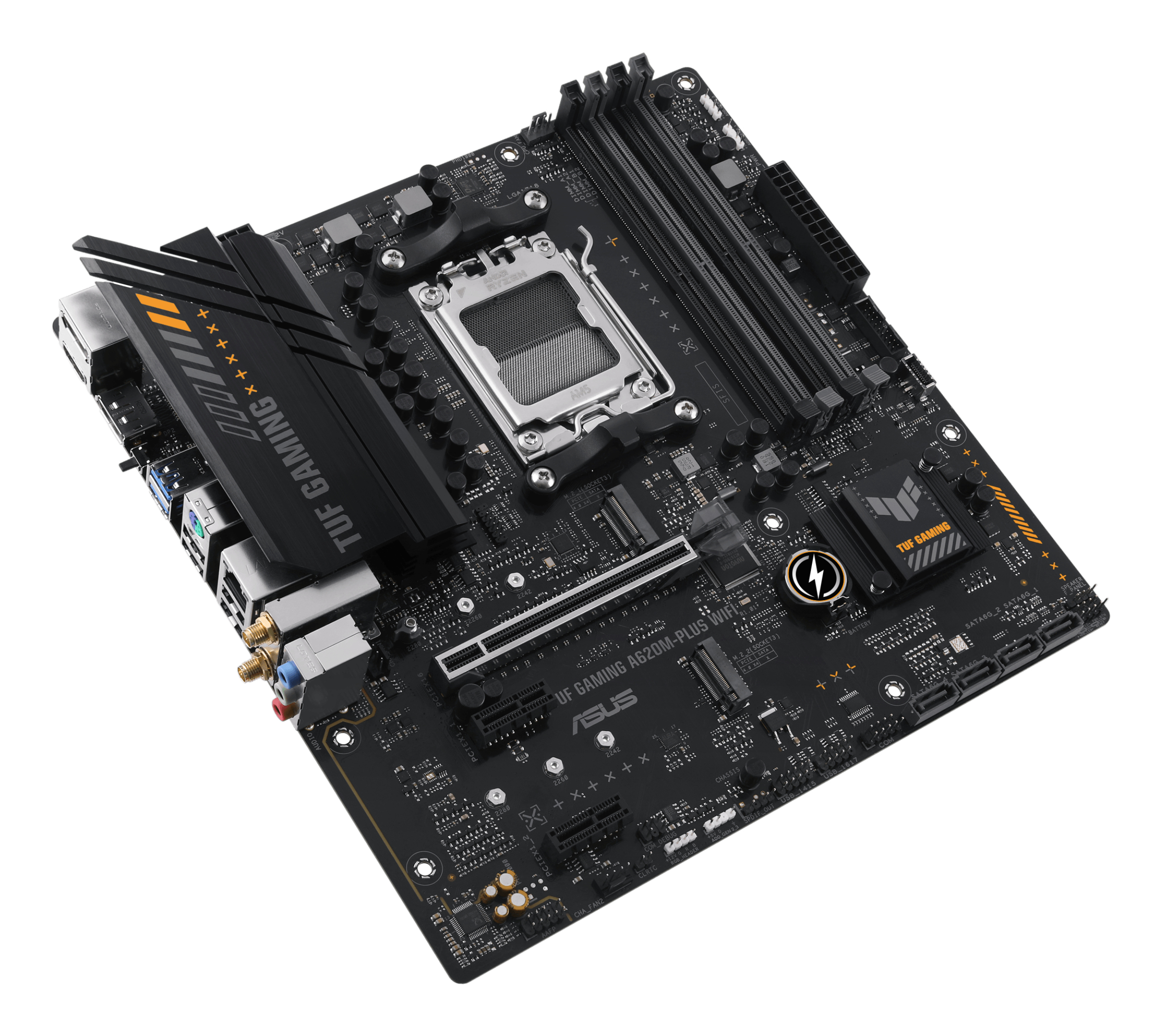 ASUS TUF GAMING A620M-PLUS WIFI - Motherboard - micro ATX - Socket AM5 - AMD A620 Chipsatz, Ansicht 4