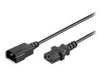 Goobay Power Cable C14 to C13. Black. 2.0m (50081)