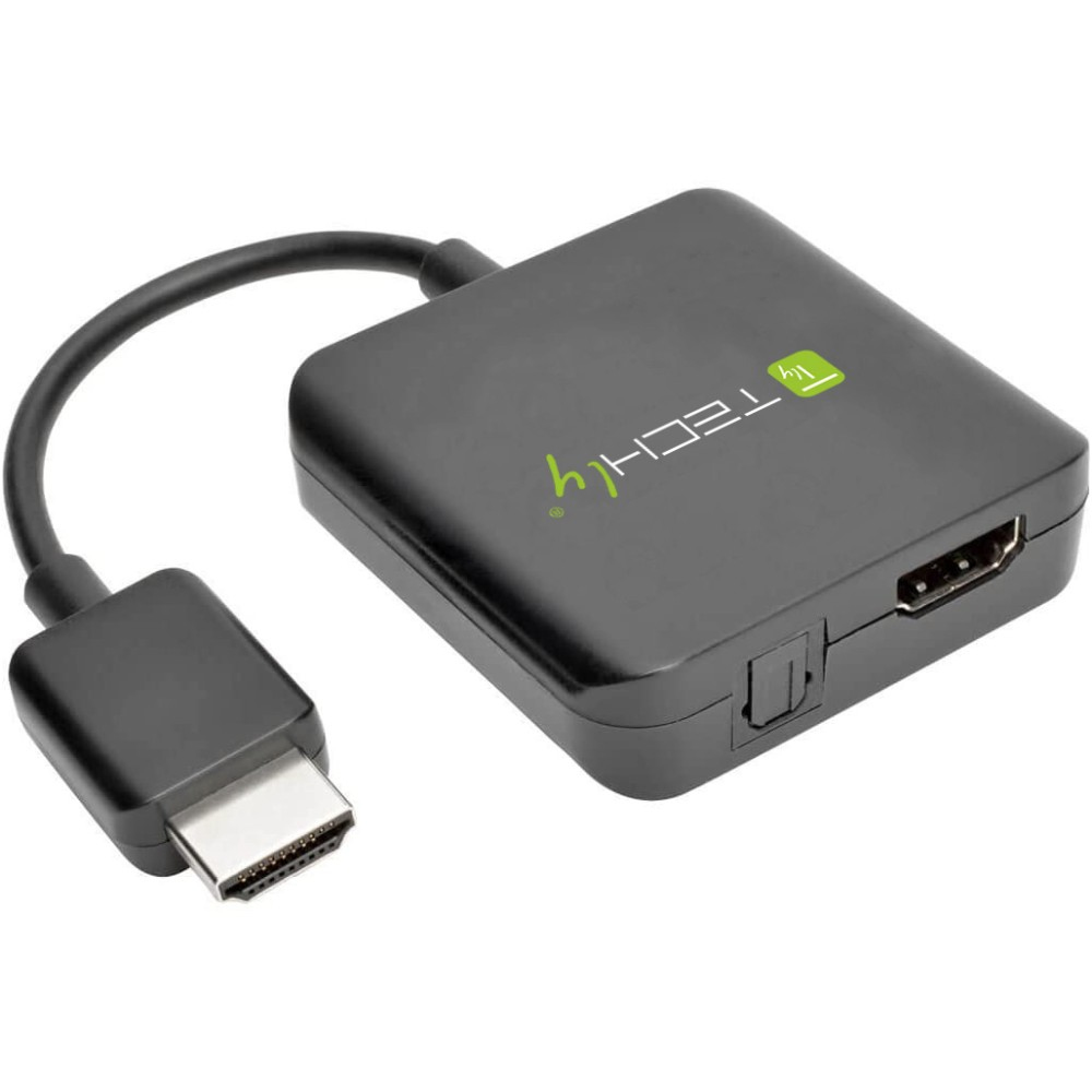 Techly Video- / Audio-Adapter - HDMI männlich zu Stereo Mini-Klinkenstecker, TOSLINK, HDMI, Micro-USB Typ B weiblich, Ansicht 3
