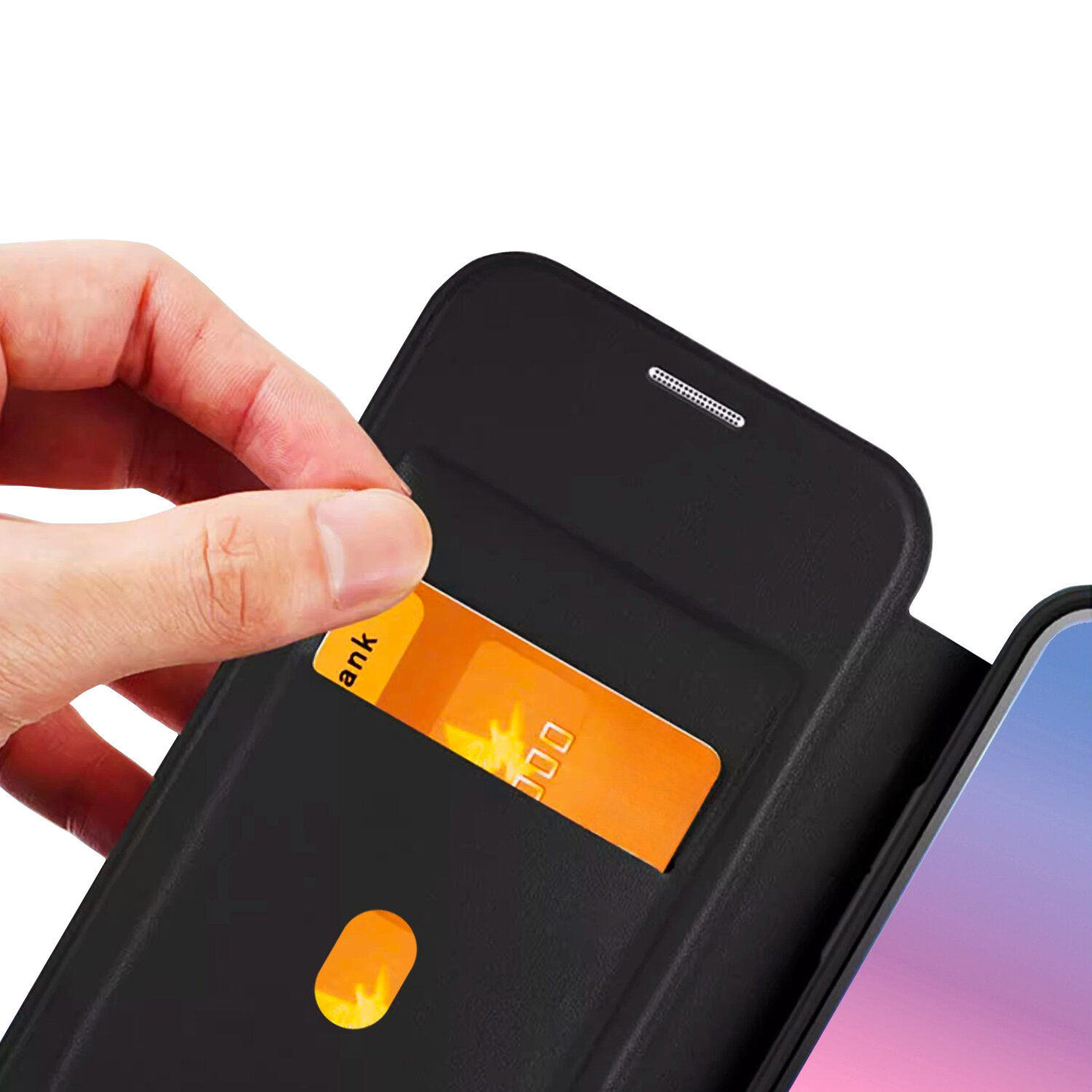 4smarts Urban Pro Flipcase Apple iPhone 17 Qi2 ready black, Ansicht 2