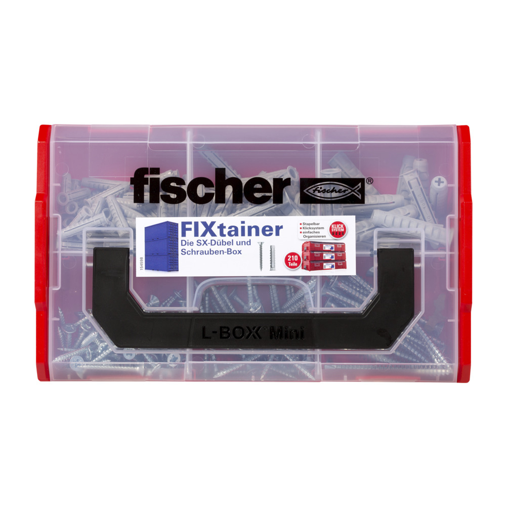 fischer Fisher-Price FIXtainer - Schraubensatz - Allgemeiner Nutzen - Schwarz - Grau - Rot - Silber... - 210 Stück(e), Ansicht 4
