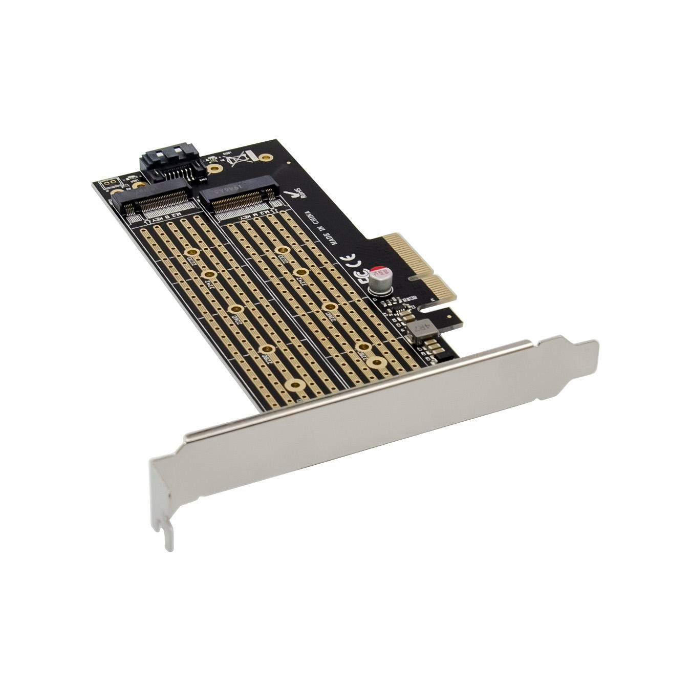 MicroConnect MC-PCIE-X4M2 - PCIe - M.2 - PCIe 3.0 - Schwarz - Server - Passiv, Ansicht 4