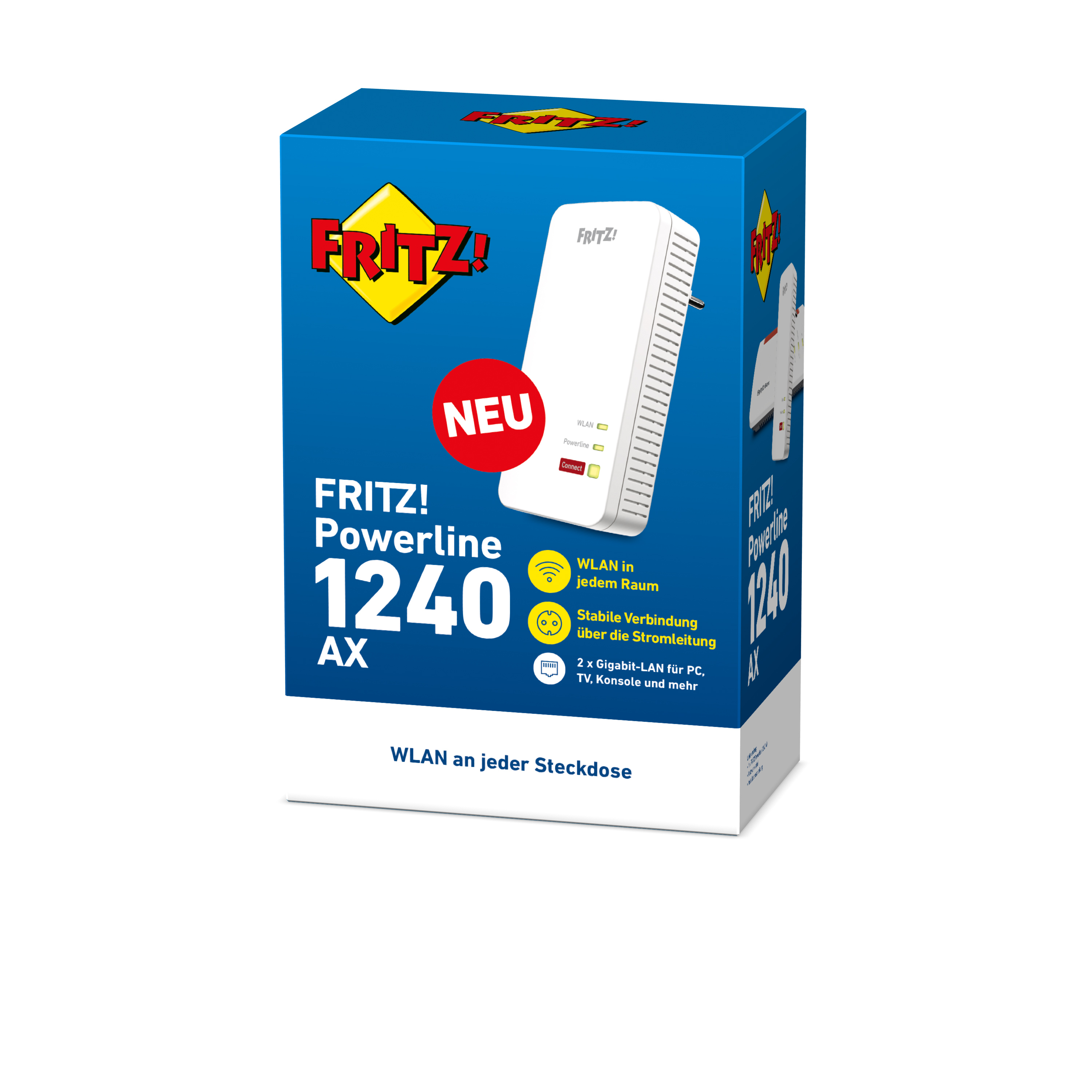 AVM FRITZ Powerline 1240 AX Single, Ansicht 4