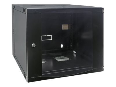 Intellinet Network Cabinet Wall Mount (Double Section Hinged Swing Out) 15U Usable Depth 385mmWidth 465mm Black Flatpack Max 30kg Swings out for access to back of cabinet when installed on wall 19 Parts for wall install (eg screwsrawl plugs)