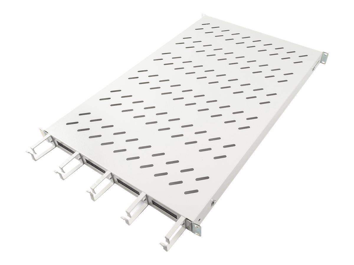 DIGITUS Rack - Regal - mit Kabelmanagement - Hellgrau RAL 7035 - 1U - 48.3 cm (19)