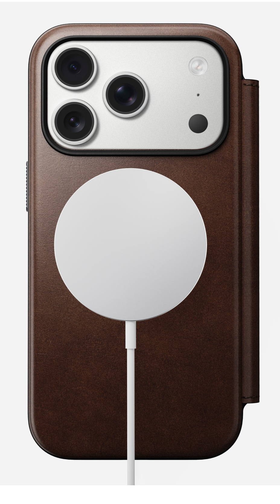 Nomad Modern Leather Folio iPhone 17 Pro Rustic Brown H., Ansicht 4