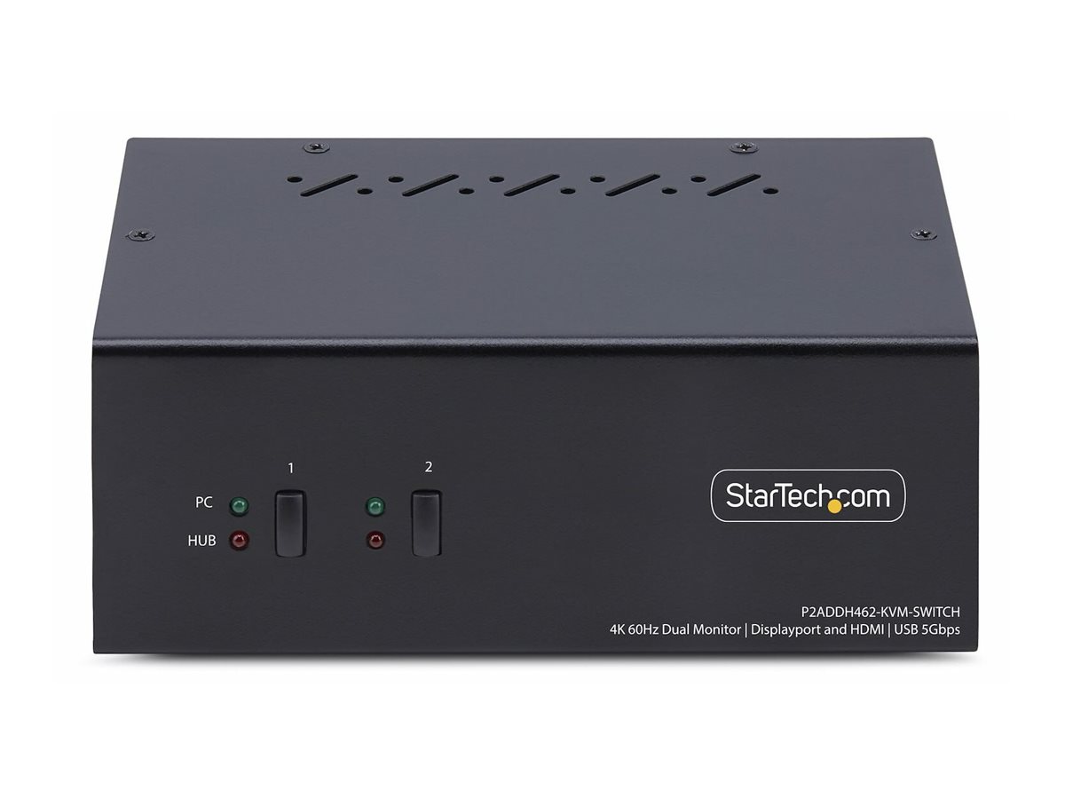StarTech.com 2-Port Dual-Monitor DisplayPort en HDMI KVM Switch 4K 60Hz