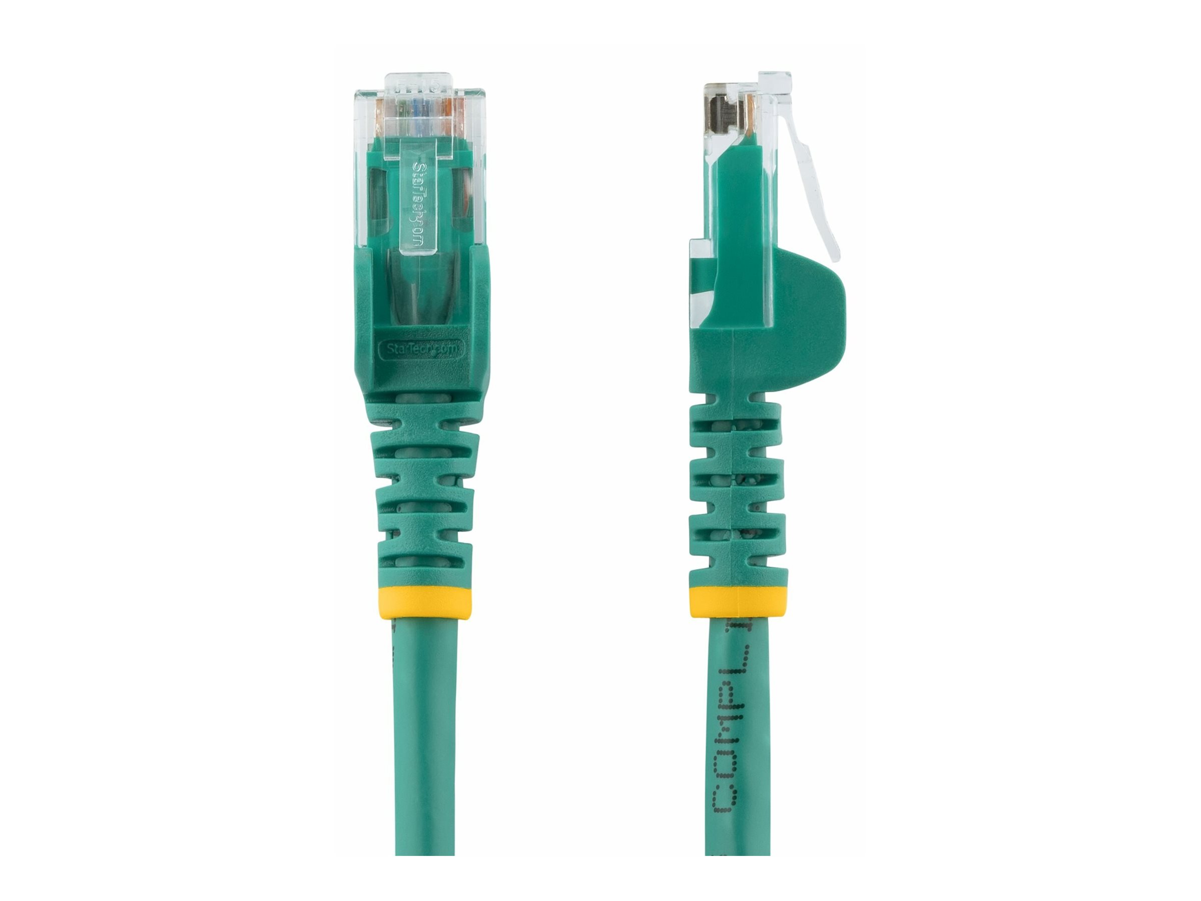 StarTech.com 7.5m CAT6 Ethernet Cable, 10 Gigabit Snagless RJ45 650MHz 100W PoE Patch Cord, CAT 6 10GbE UTP Network Cable w/Strain Relief, Green, Wiring is UL Certified/TIA - Category 6 - 24AWG (N6PATC750CMGN)