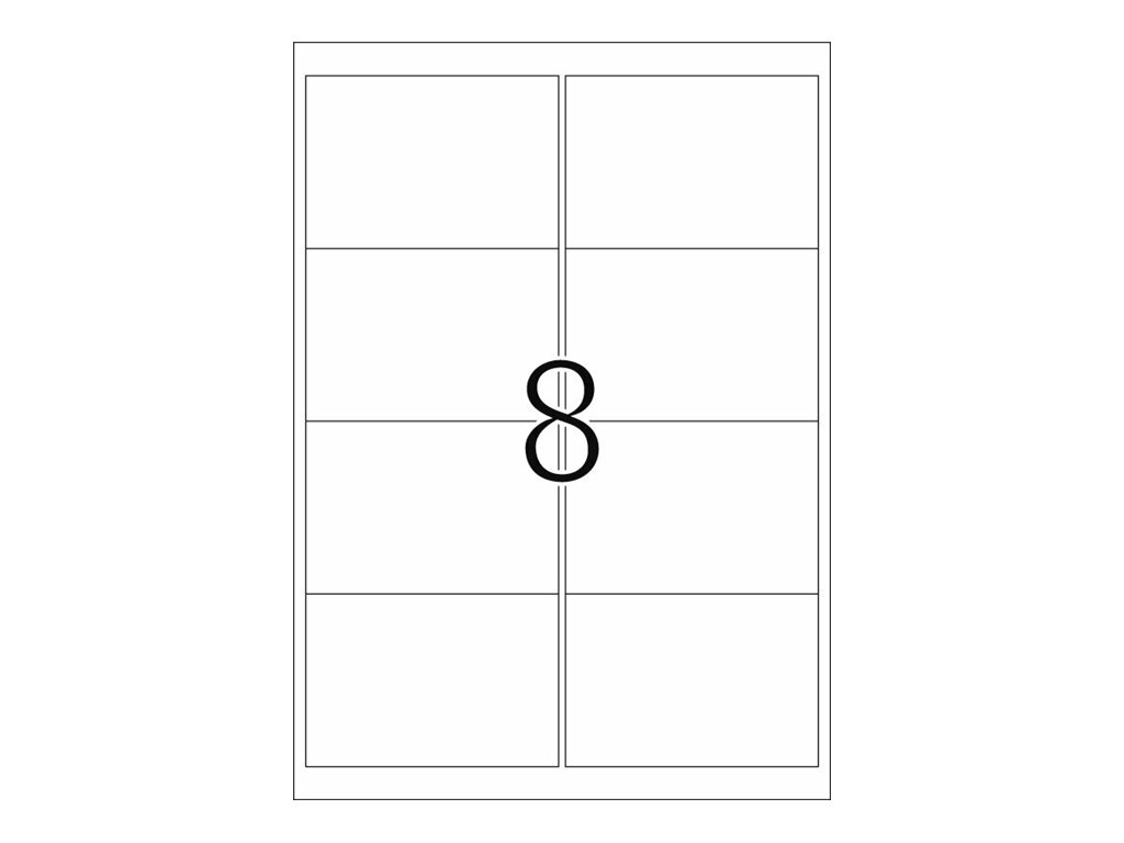 HERMA Special - Papier - matt - selbstklebend neu positionierbar - weiß - 99.1 x 67.7 mm 800 Etikett(en) (100 Bogen x 8)