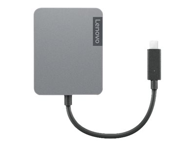 Lenovo USB-C Travel Gen2 - Hub - 1 x VGA + 1 x HDMI + 1 x 1Gb Ethernet + 1 x SuperSpeed USB, Ansicht 3