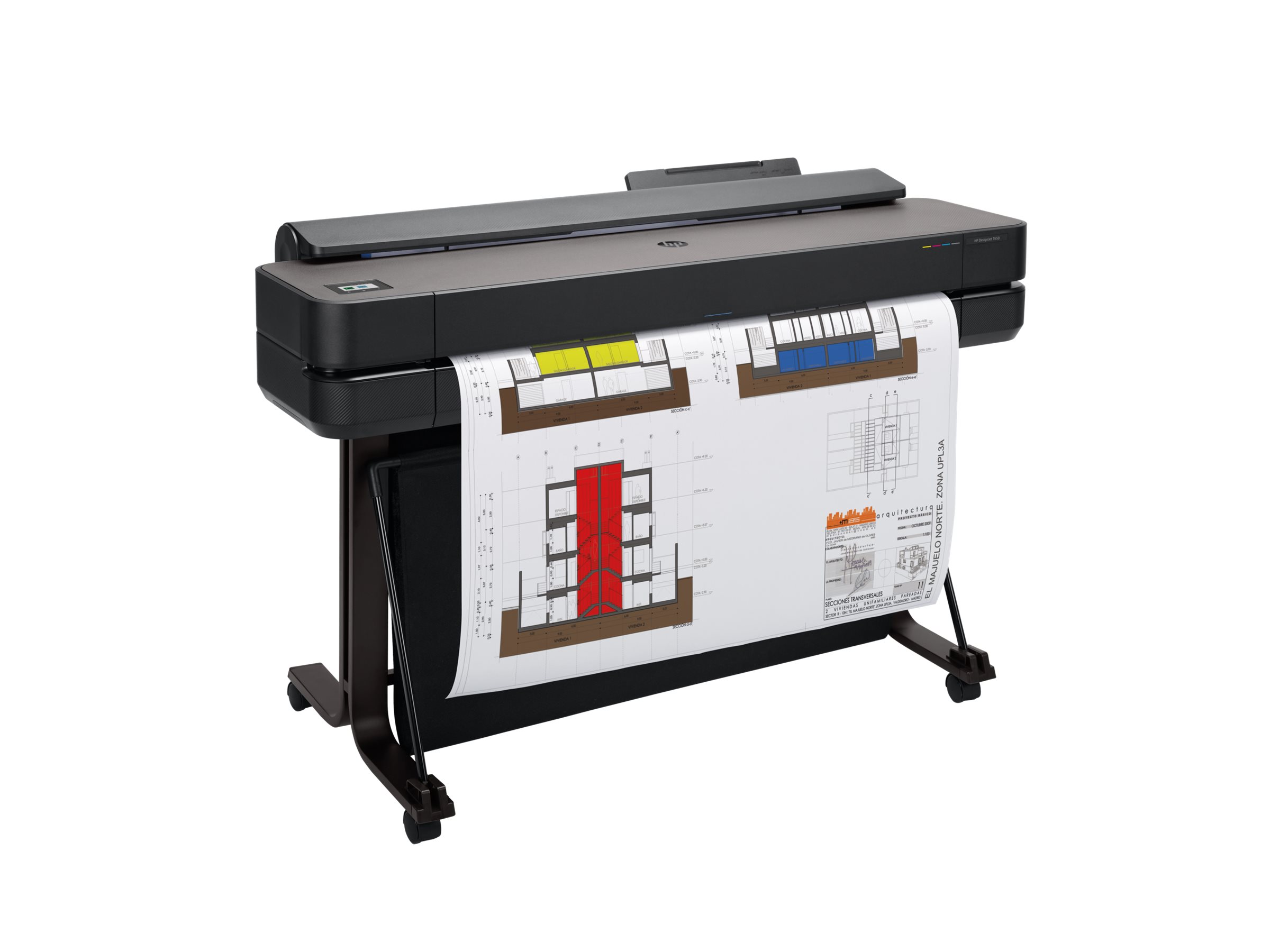 HP DesignJet T650 36" Großformatdrucker Tintenstrahl 2400 x 1200 dpi Schwarz, Grau